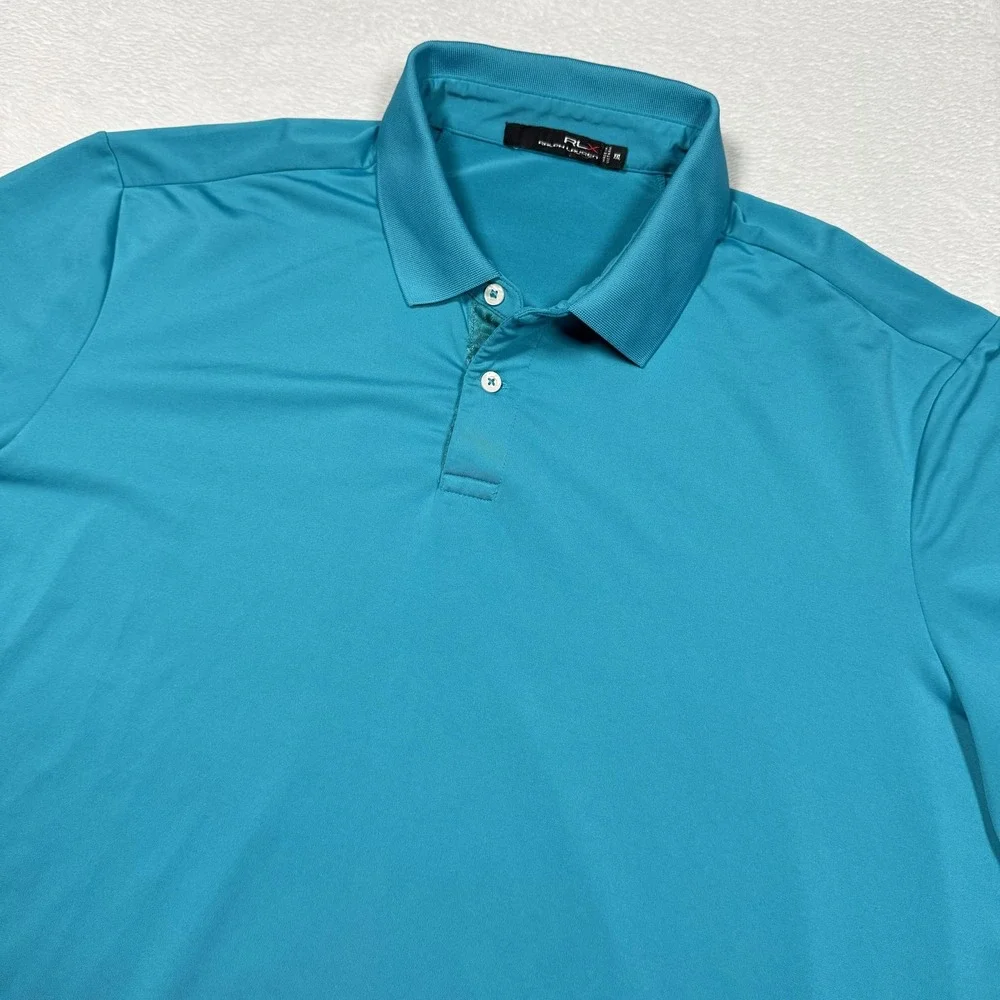 RLX‎ Ralph Lauren Polo Shirt Mens 2XL Performance Golf Activewear Short Sleeve